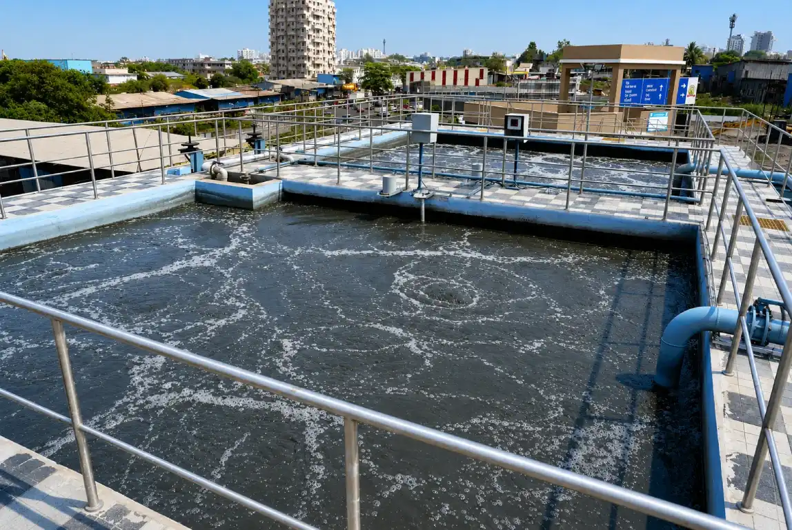 Aeration tank MBBR MBR and biological treatment zone