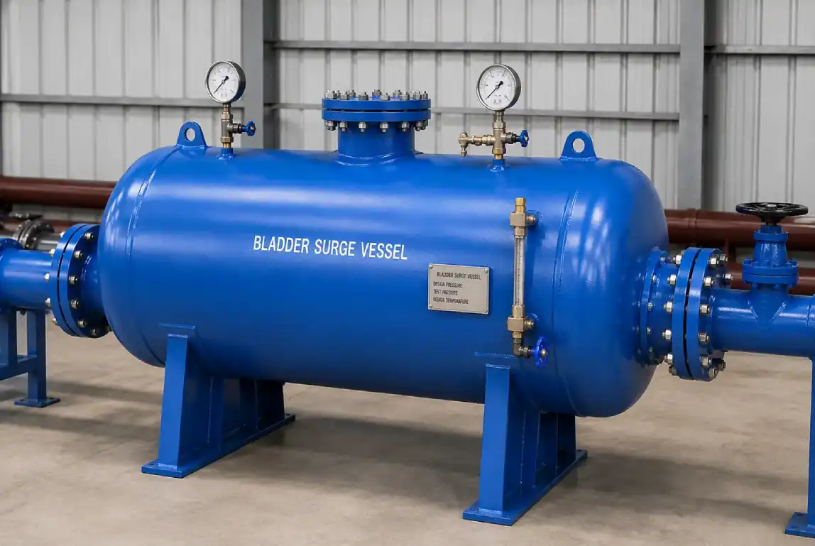 Bladder Surge Vessel with pressure instruments