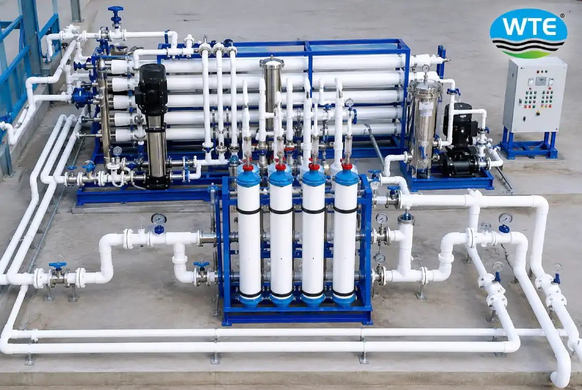Commissioned UF permeate supply system
