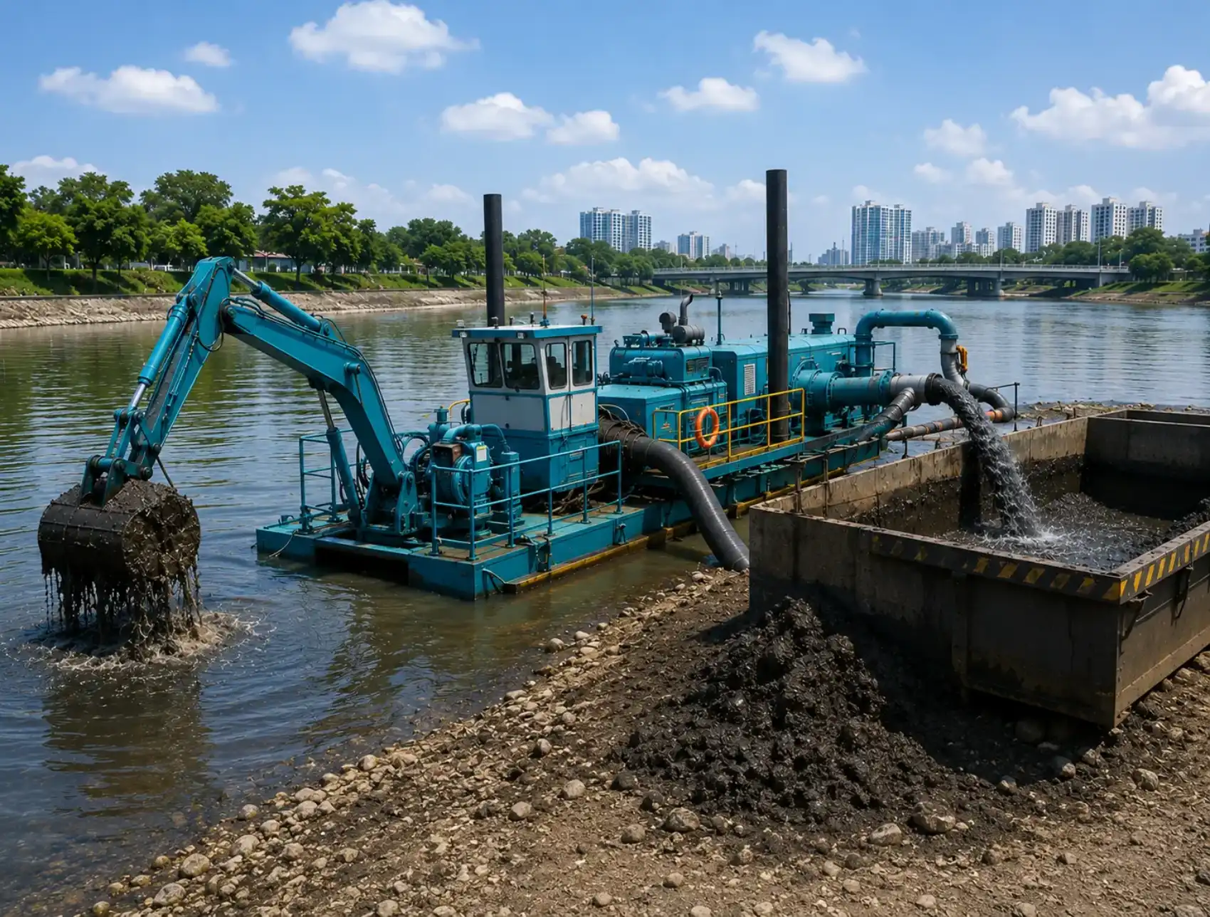 Desilting and Sludge Removal System
