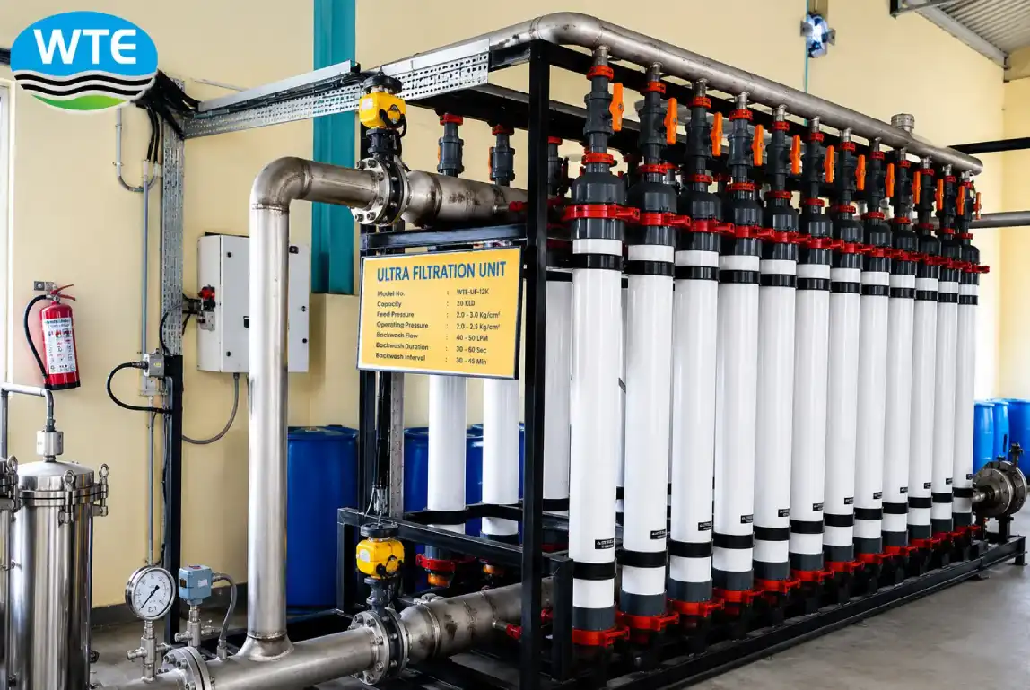 Hollow fiber membrane module rack