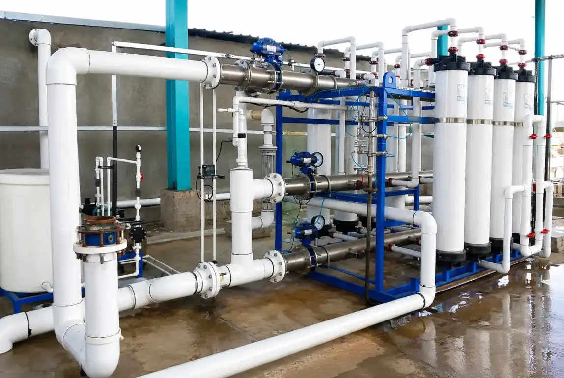 Industrial UF membrane skid setup