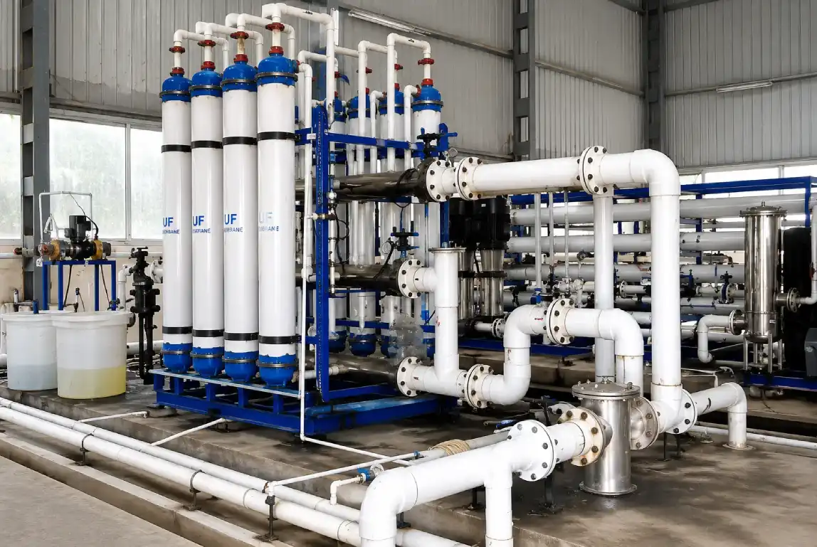 Micron cartridge or ultrafiltration polishing system