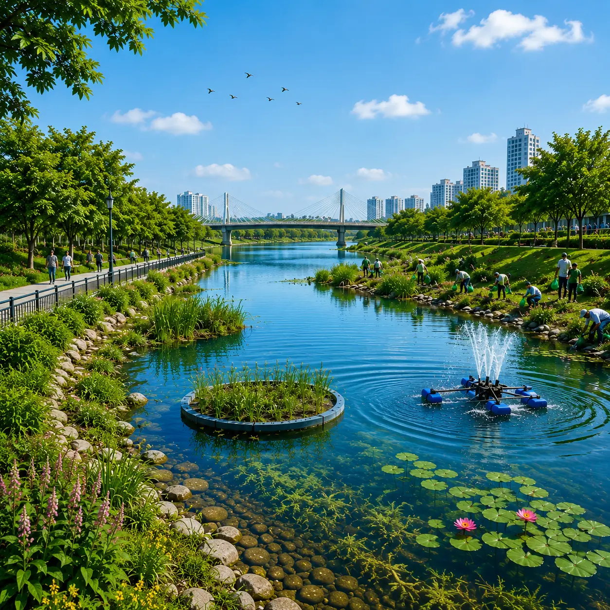 River and Lake Rejuvenation Features